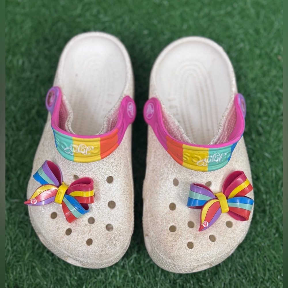 Crocs Colorful‎ Kids Clogs with Bows J-1